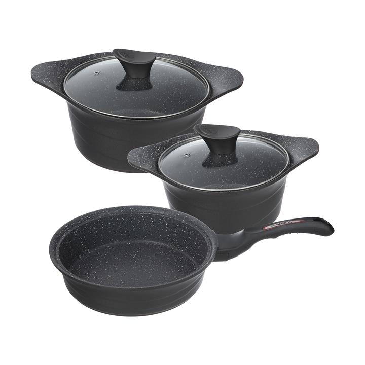 سرویس پخت و پز 6 پارچه عروس سری دیاکو مدل DDi-0105 Aroos DDi-0105 Diaco Cookware Set 6 Pcs